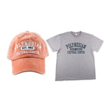 Polynesian Cultura Center "Est 1963" Ball Cap & T-Shirt Set- Coral and Gray