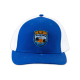 Polynesian Cultural Center "Palm Sunset" Ball Cap- Royal Blue & White