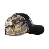 Side view of Polynesian Cultural Center Black “Arney” and Camo Hat