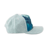 Side view of Polynesian Culture Center “Misty” Ball Cap- Teal