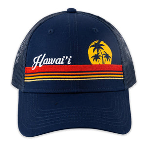 Polynesian Cultural Center "Hawai'i" Hat- Navy Blue