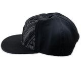 Side view of Black Polynesian Cultural Center "Rufus" Cap