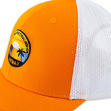 Close up Polynesian Cultural Center “Sunset” Ball Cap- Orange & White