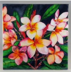 Tile Plumeria 6'' - The Hawaii Store