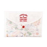 Catstudio Screen-printed Cotton "Hawaii" Dish Towel in Embroidered Organdy Gift Pouch