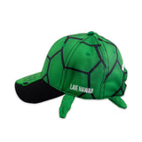 Children's 3-D Sea Turtle Baseball Cap- Green - Side View