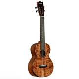 Kala Contour Series Solid Gloss Finish Acacia Tenor Ukulele- Angled View