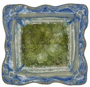 Down to Earth Handmade Square Pottery Art Dish