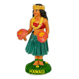 "Kinohe" Hula Girl with Uli Uli Dashboard Bobble Doll