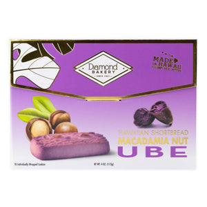 Diamond Bakery Hawaiian Ube Macadamia Shortbread Cookies- 4 oz