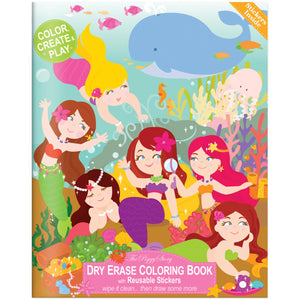 Piggy Story "Magical Mermaid" Dry Erase Coloring Book