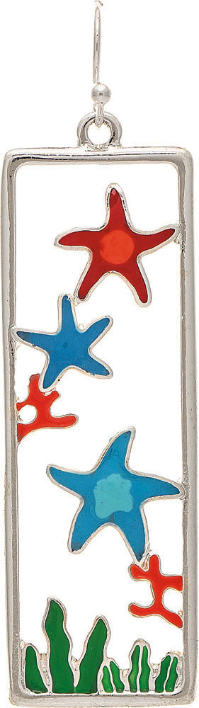 ER Slv Multicolored Starfish Galaxy Bar