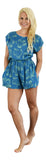 New Blue/Green Hibiscus Convertible Romper