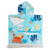 Earth-Nymph-Oceanic-Baby-Boy-Towel-Cape view from the back