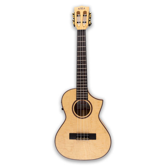 Kala Flame Maple Cutaway Tenor Ukulele with EQ