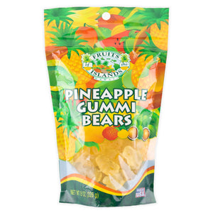 Fruit of the Islands Pineapple Gummi Bears, 8 oz