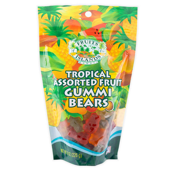 Fruits of the Islands Assorted Fruit Gummi Bears, 8oz