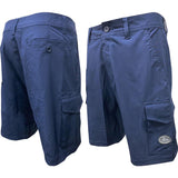  Go Barefoot Men's "AM/PM" Cargo Shorts front and back