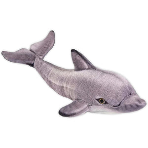 Real Planet 32" Stuffed Dolphin Plush- Gray