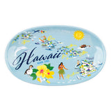 Galleyware Hawaii Melamine Tidbit Trays, 4-Pack