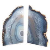 Geocentral Natural Agate Bookends Set, 2-Piece