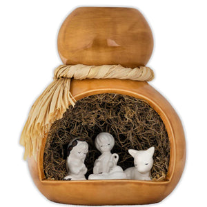 Hawaiian Ceramic "Ipu" Nativity Set