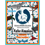 Hawaiian Wildlife "Native Hawaiian" Educational Coloring Book (Olelo/English)