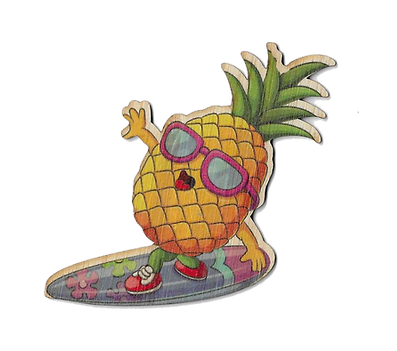 Stckr Bam Pineapple Surfer