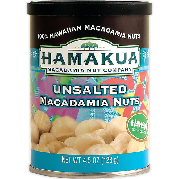 Hamakua Unsalted Macadamia Nuts, 4.5-Ounce