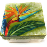 Hand-painted Bird of Paradise Capiz Keepsake Box - The Hawaii Store