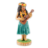  Mini Hand-painted Hula Dashboard Bobble Doll