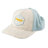 Polynesian Cultural Center "Tattoo Patch" Ball Cap- Cream & Aqua