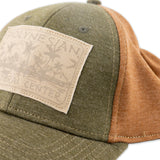 Polynesian Cultural Center "Sketch" Ball Cap- Olive and Rust