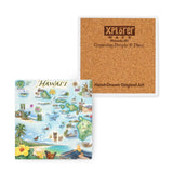 Xplorer Maps "Hawaii" Ceramic Coaster