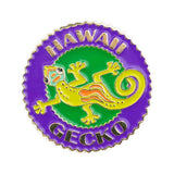 Hawaii Gecko Enameled Metal Souvenir Pin