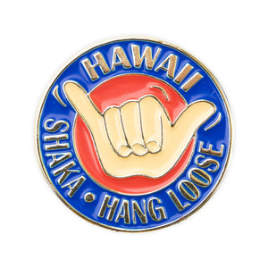 Hawaii "Shaka" Hang Loose Enameled Metal Souvenir Pin