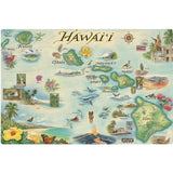 Xplorer Single Panel Hawaii Map Wood Sign