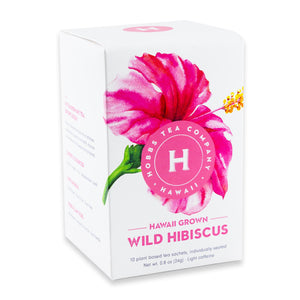 Hobbs Tea Company Hawaii Grown "Wild Hibiscus" Tea, 10-Piece Box