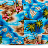 Hawaiian Aloha Shirt ''Island Beach'' Family Print - The Hawaii Store