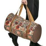 Person Carrying Cott N Curls "Hawaiian Icons" Zippered Duffle Bag