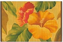 Vintage Hibiscus Bamboo Placemat