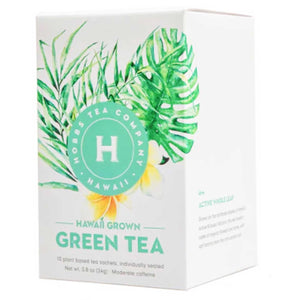 Hobbs Tea Company "Hawaii Grown Green Tea" 10-Piece Box