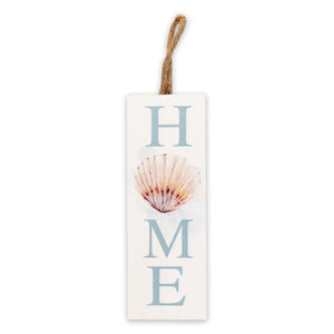 “Home” Seashell Hanging Door Sign 