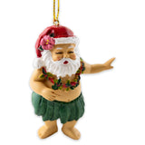 Hula Santa Christmas Ornament 