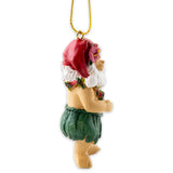 Hula Santa Christmas Ornament - Side View