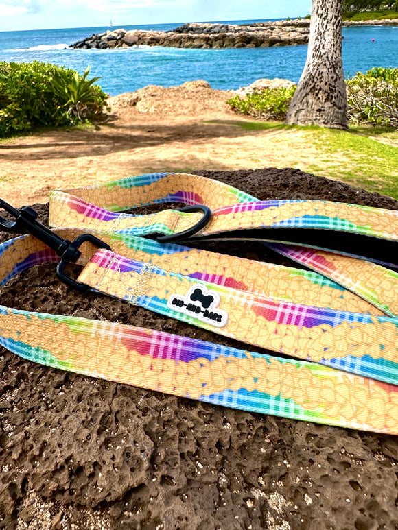 Hawaiian Print Dog Leash Assorted 60''