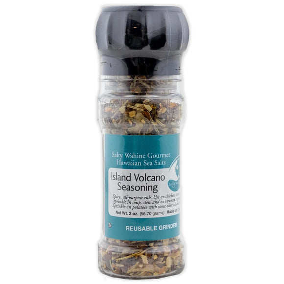 Salty Wahine Hawaiian Island Volcano Seasoning Grinder- 2 ounce