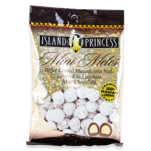 Island Princess "Mini Meles" Chocolate Toffee Macadamia Nuts, 2.5-Ounce