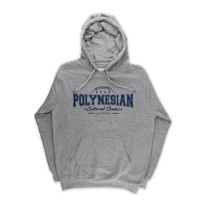 Authentic Cotton Blend "Polynesian Cultural Center" Hoodie- Light Gray