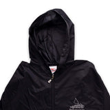 Polynesian Cultural Center Rain Jacket with Zipper Pouch- Black